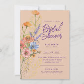 LeahG Boho Blumenfrühlings Summer Blume Show Einladung (Vorderseite)