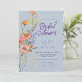 LeahG Boho Blumenfrühlings Summer Blume Show Einladung (Stehend Vorderseite)