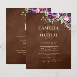 LeahG Brown Berry Plum Lila Wedding Herbst