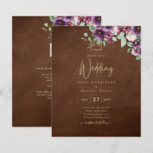 LeahG Brown Berry Plum Lila Wedding Herbst