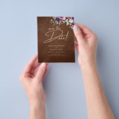 LeahG Brown Berry Plum Lila Wedding Herbst Flyer (Gruppe)