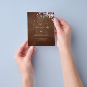 LeahG Brown Berry Plum Lila Wedding Herbst Flyer (Gruppe)