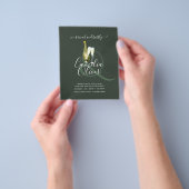 LeahG BUDGET Brunch Bubbly Brautparty Wedding Flyer (Gruppe)