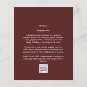 LeahG BUDGET Brunch Bubbly Brautparty Wedding Flyer (Hinten)