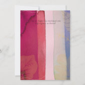 LeahG BUDGET Hochzeit Berry Red Lila Watercolor (Rückseite)