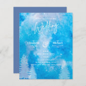LeahG BUDGET Mountain Blue Wedding (Vorne/Hinten)