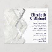 LeahG Budget Navy Silver Deko Wedding (Vorderseite)