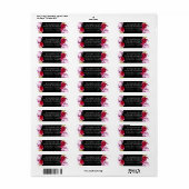 LeahG Budget Pink Rose Black Modern Wedding (Vorne)