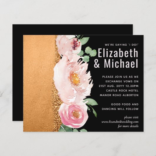 LeahG Budget Rose Glamour Girly Wedding (Vorne/Hinten)