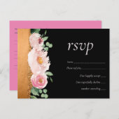 LeahG Budget Rose Glamour Girly Wedding Postkarte (Vorne/Hinten)