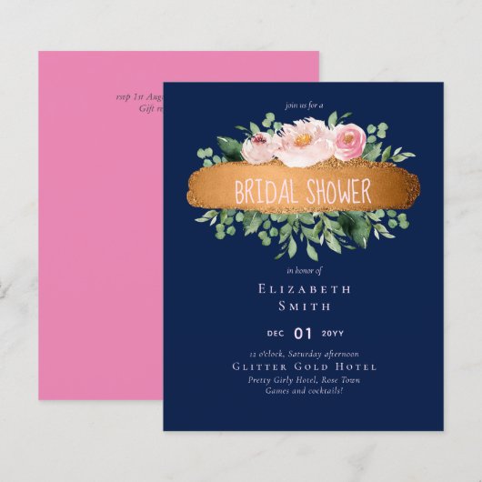 LeahG Budget Rose Gold Glam Wedding (Vorne/Hinten)