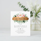 LeahG Budget Rose Gold Glam Wedding (Stehend Vorderseite)