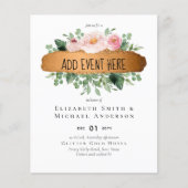 LeahG Budget Rose Gold Glam Wedding (Vorderseite)