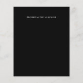 LeahG BUDGET Save the Date Black Blue Floral (Rückseite)