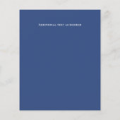 LeahG BUDGET Save the Date Nautical Blue (Rückseite)