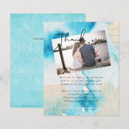 LeahG BUDGET Sea Glass Blue Watercolor Wedding