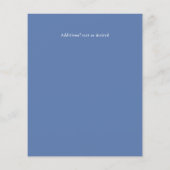 LeahG BUDGET Snowy Mountain Wedding Einladung (Rückseite)