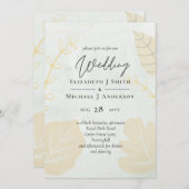 LeahG Budget Wedding Gold Gray Herbstlaube (Vorne/Hinten)