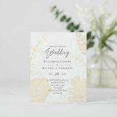 LeahG Budget Wedding Gold Gray Herbstlaube (Stehend Vorderseite)