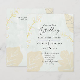 LeahG Budget Wedding Gold Gray Herbstlaube