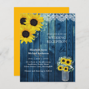 LeahG Budget Wedding REZEPTION Rustikale Sonnenblu