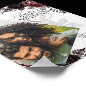 LEAHG Burgundy Black Rose Hochzeitsstift Foto Will Poster (Ecke)