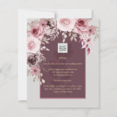 LeahG Burgundy Blush Roses Hochzeit im Herbst Inv. (Rückseite)
