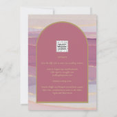 LeahG Dusty Rose Lavender Gold Wedding Einladung (Rückseite)