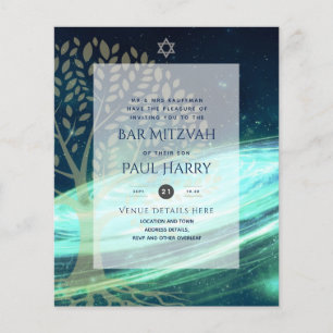 LeahG Elegant Chic Bar Mizwa Jüdisch Torah Chic Flyer