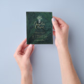 LeahG Emerald Forest Green Wedding INVITE Flyer (Gruppe)