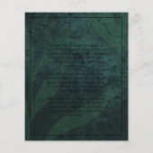 LeahG Emerald Green Foto Overlay Flyer (Hinten)