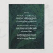 LeahG Emerald Green Foto Overlay Flyer (Hinten)