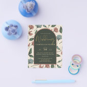 LeahG Emerald Green Terracotta Gold Hochzeit im He Flyer (Einzeln)