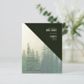 LeahG Forest Pine Winter Trees Brautparty (Stehend Vorderseite)