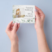 LeahG Foto Overlay GREENERY Wedding Einladung Flyer (Gruppe)