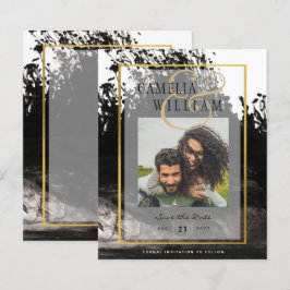 LeahG FOTO Wedding Black Gold INK Rett Date