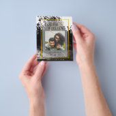 LeahG FOTO Wedding Black Gold INK Rett Date Flyer (Gruppe)