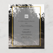 LeahG FOTO Wedding Invite Black Gold INK Flyer (Hinten)