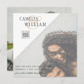 LeahG FOTO WEDDING QR CODE UAWG DATUM EINLADEN (Vorne/Hinten)