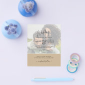 LeahG FOTO WEDING INVITATION Budget Overlay Text Flyer (Einzeln)