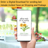 LeahG Funny Niedlich Summer Brautparty Dandelions Einladung