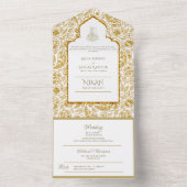 LeahG Gold Paisley - Einladung zur islamischen Hoc (Innen Boden)