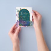 LeahG Green Lila Gold JEWEL TONES Wedding INVITE Flyer (Gruppe)