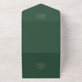 LeahG Green Lila Gold WISTERIA Wedding INVITE All In One Einladung (Außenbereich)