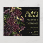 LeahG HAUSHALT Dunkle PLUM-Rose Hochzeit (Vorderseite)