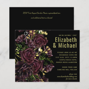 LeahG HAUSHALT Dunkle PLUM-Rose Hochzeit