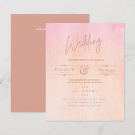 LeahG HAUSHALT Hochzeit Einladen Pfirsichfarben