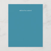 LeahG HAUSHALT Hochzeit Einladung Folk Art Gelb Aq (Rückseite)