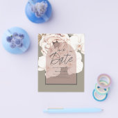 LeahG HAUSHALT Moos Blush Wedding Save the Date Flyer (Einzeln)