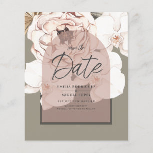 LeahG HAUSHALT Moos Blush Wedding Save the Date Flyer